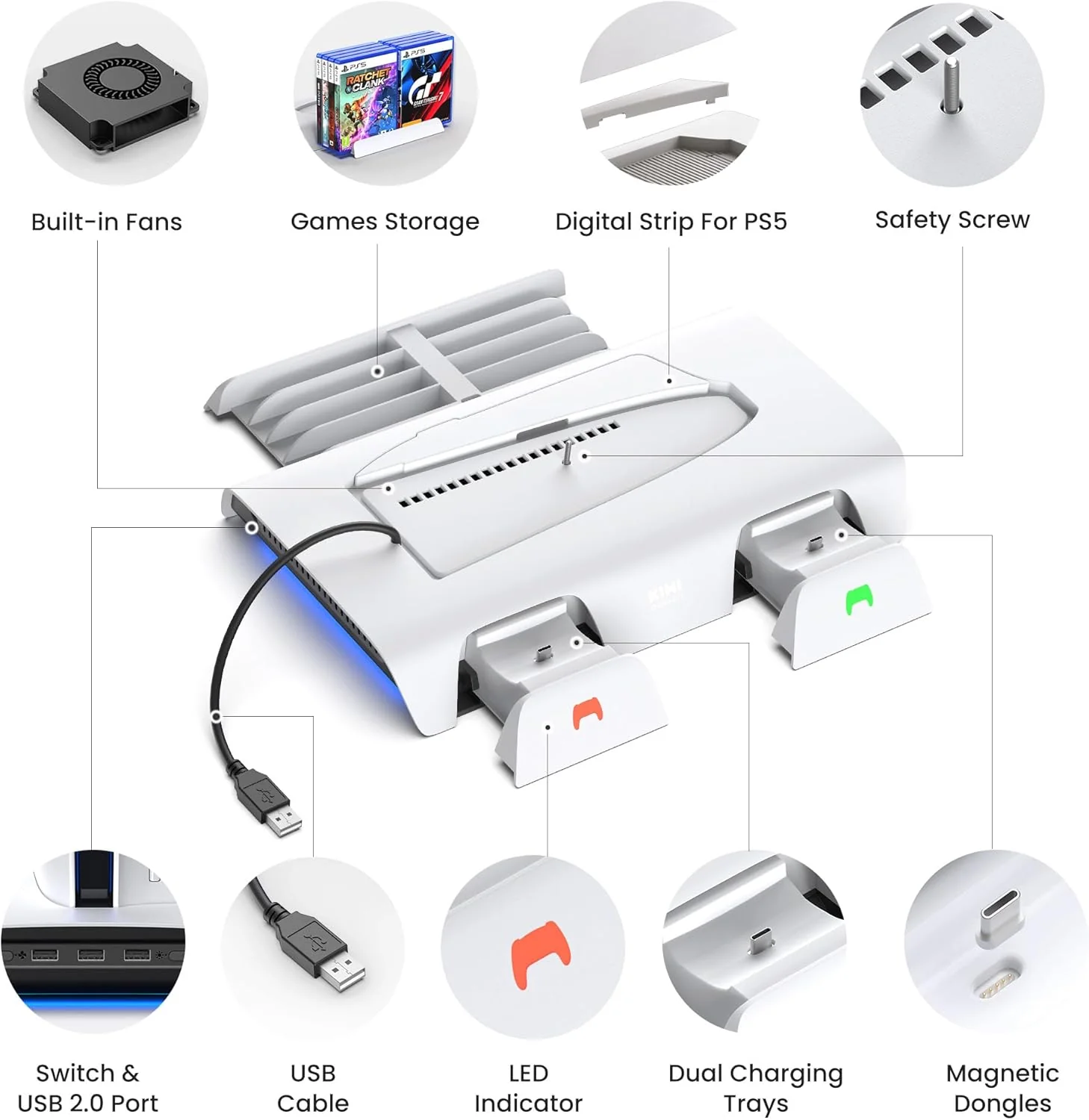 D3 Cooling Station for PS5 Slim - Image 8